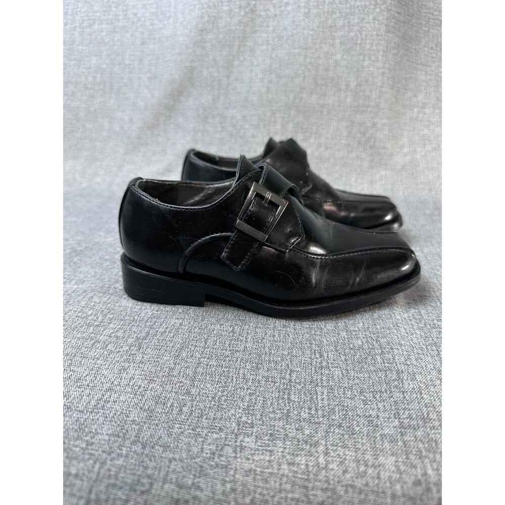 Toddler Boys Madison Avenue Size 9.5 M Black Black Dress Shoes